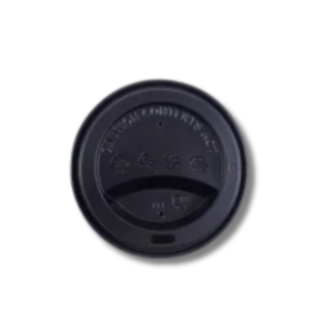 12-16 oz Black Cup Lids 1x500