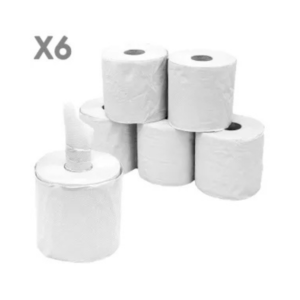 2 Ply Centrefeed White Rolls (15.7cmx80m) 1x6