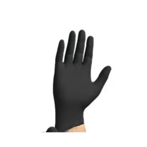 Disposable Black Nitrile Gloves Large 1x100