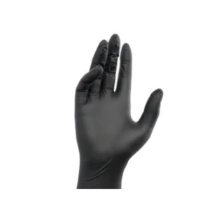 Disposable Black Vinyl Gloves Large 1x100