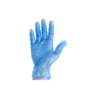Disposable Blue Vinyl Gloves Large 1x100