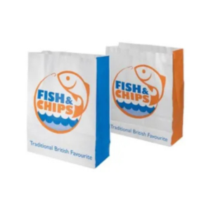 Fish & Chips Greaseproof Lined SOS Bags 1 (178x220mm) 1x500