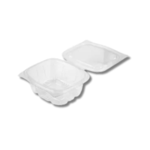 Leaf Hinged Salad Container (500ml) 1x400